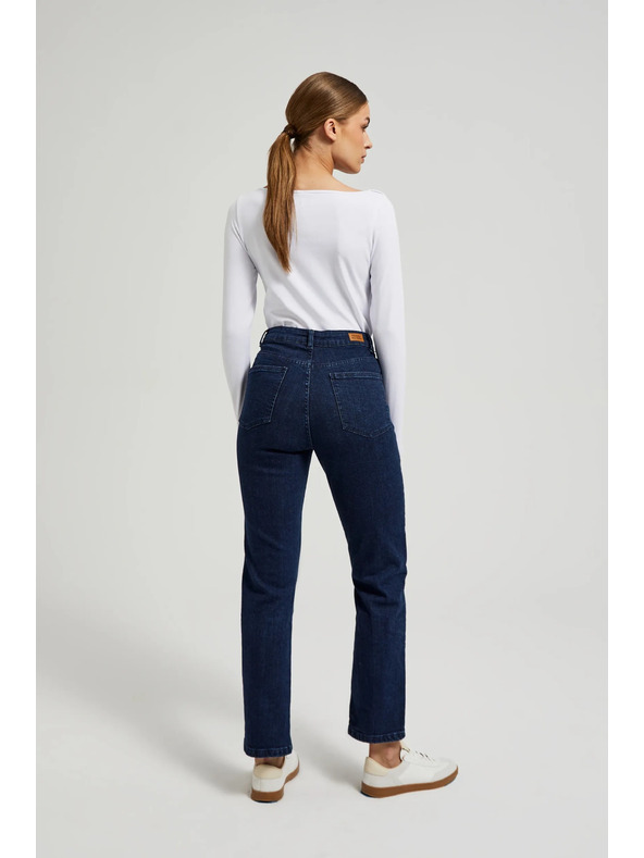 Moodo Sötétkék egyenes szárú farmer Moodo