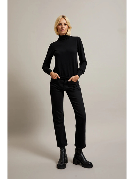 Moodo Fekete egyenes szárú farmer Moodo