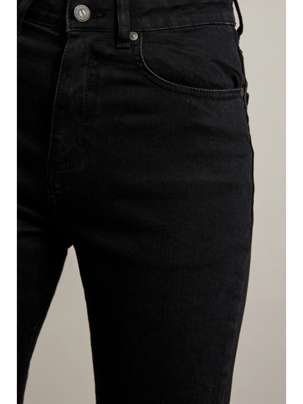 Moodo Fekete egyenes szárú farmer Moodo