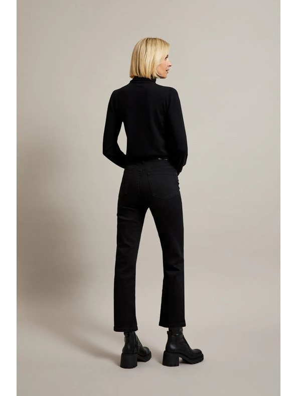 Moodo Fekete egyenes szárú farmer Moodo