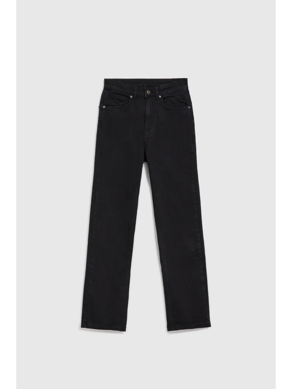 Moodo Fekete egyenes szárú farmer Moodo