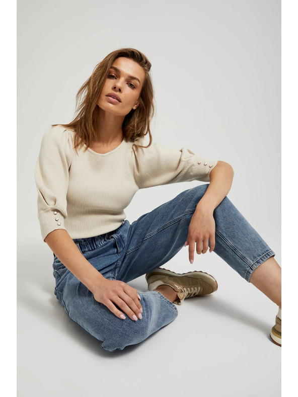 Moodo Kék magas derekú farmer Moodo