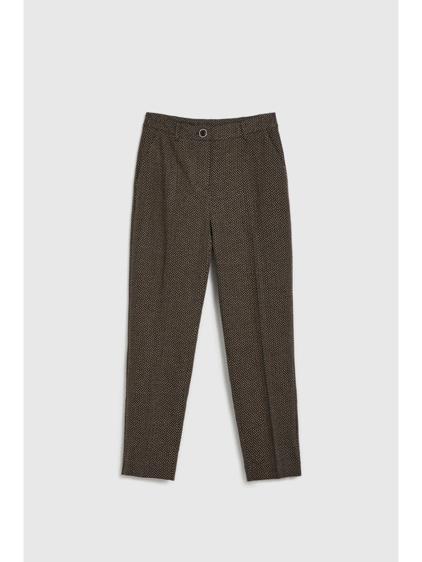 Moodo Fekete fémszálas cigaretta szabású nadrág Moodo