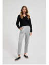 Moodo Sima egyenes szárú gombos szürke nadrág Moodo