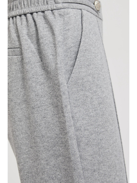 Moodo Sima egyenes szárú gombos szürke nadrág Moodo