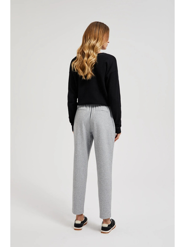 Moodo Sima egyenes szárú gombos szürke nadrág Moodo