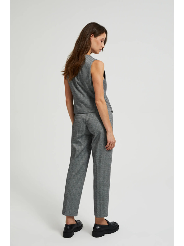 Moodo Elegáns szürke cigaretta szabású nadrág Moodo