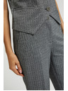 Moodo Elegáns szürke cigaretta szabású nadrág Moodo
