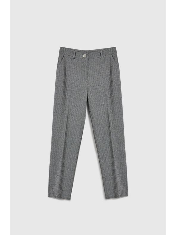 Moodo Elegáns szürke cigaretta szabású nadrág Moodo