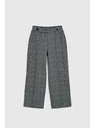 Moodo Szürke egyenes szárú kockás nadrág Moodo