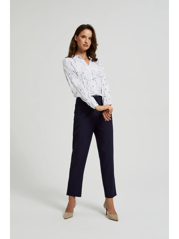 Moodo Sötétkék cigaretta szabású nadrág Moodo