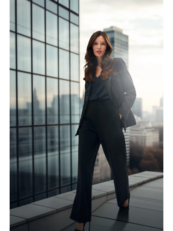 Moodo Fekete rakott nadrág Moodo