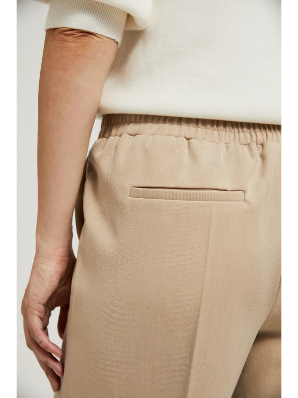 Moodo Elegáns bézs nadrág Moodo