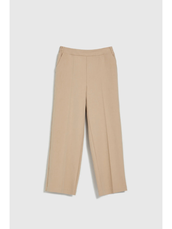 Moodo Elegáns bézs nadrág Moodo