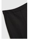 Moodo Elegáns fekete hajtásos nadrág Moodo