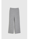 Moodo Elegáns szürke egyenes szárú nadrág Moodo