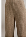 Moodo Bordázott fémszálas bézs nadrág Moodo