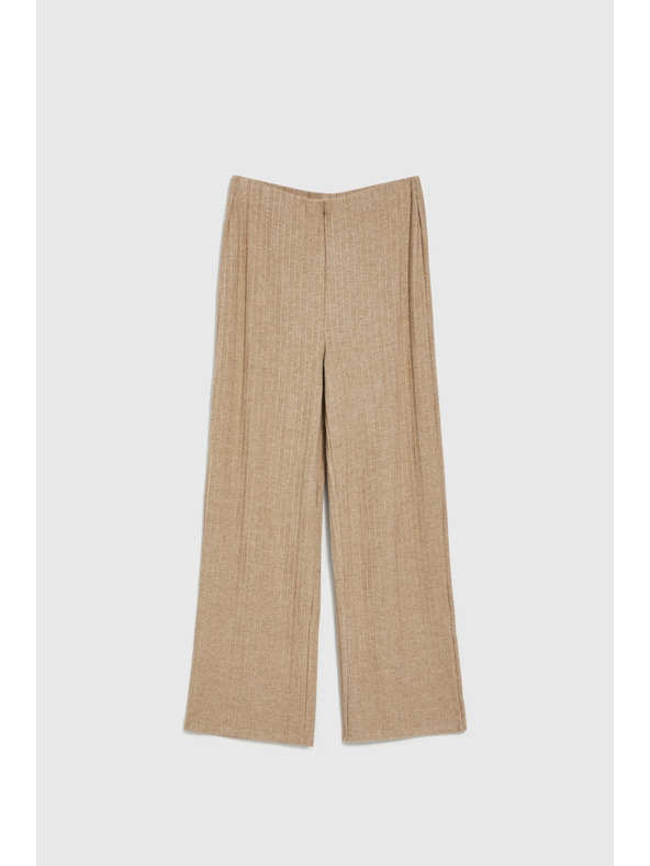 Moodo Bordázott fémszálas bézs nadrág Moodo