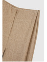 Moodo Bordázott fémszálas bézs nadrág Moodo