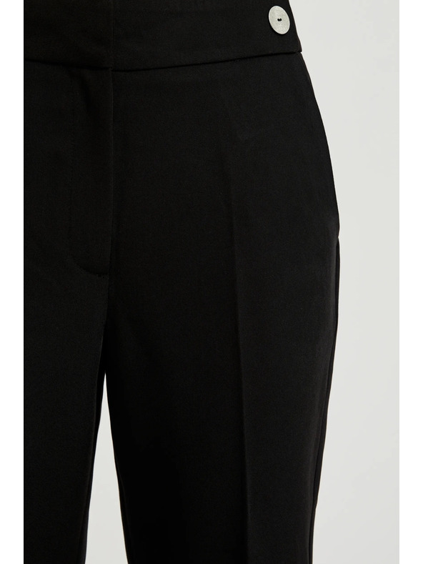 Moodo Elegáns fekete slim nadrág Moodo