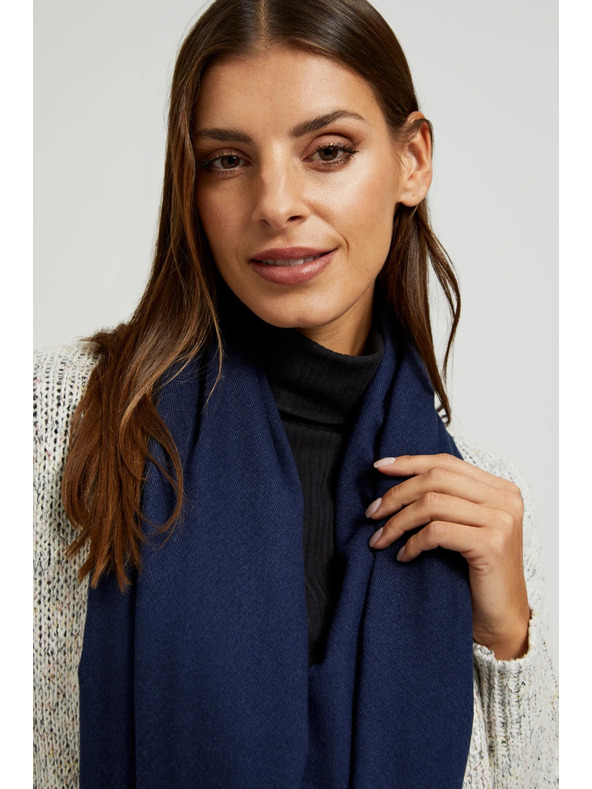 Moodo Sima sötétkék bojtos sál Moodo