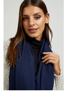 Moodo Sima sötétkék bojtos sál Moodo