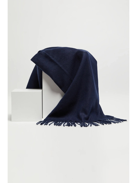 Moodo Sima sötétkék bojtos sál Moodo