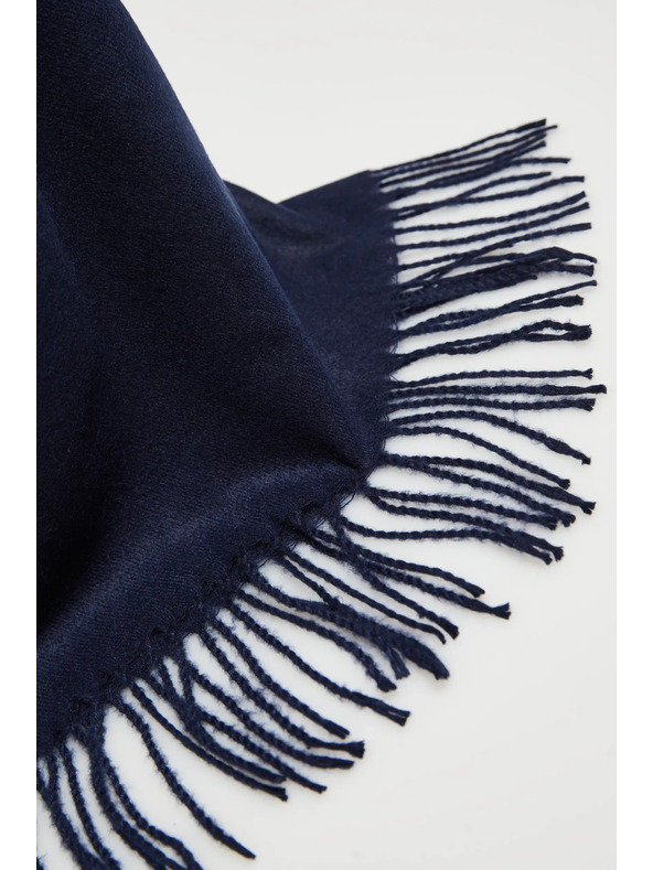 Moodo Sima sötétkék bojtos sál Moodo