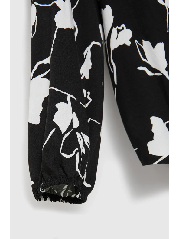 Moodo Fekete ing virágmintával Moodo