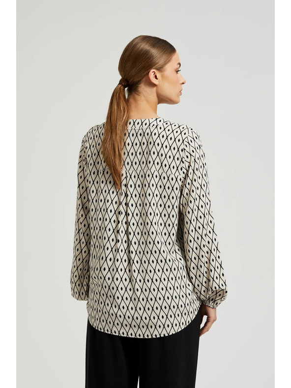 Moodo Mintás ing díszgombokkal Moodo