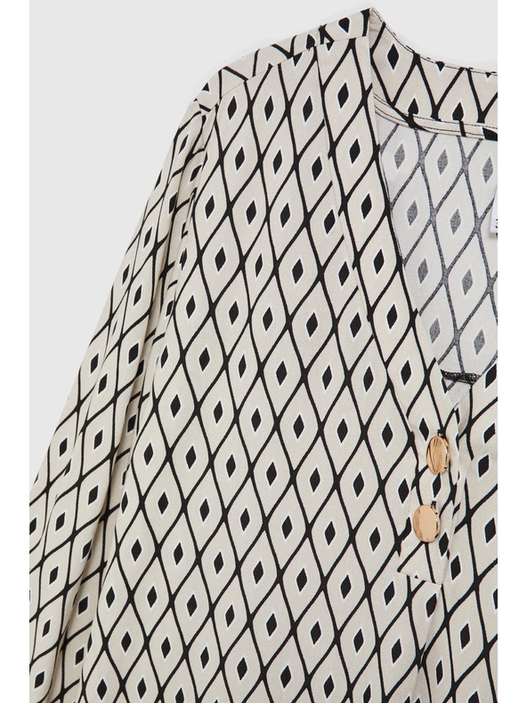 Moodo Mintás ing díszgombokkal Moodo