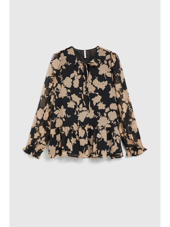 Moodo Fekete ing bézs mintával Moodo