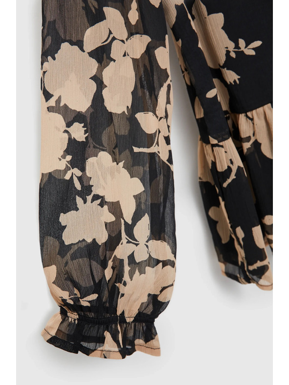 Moodo Fekete ing bézs mintával Moodo