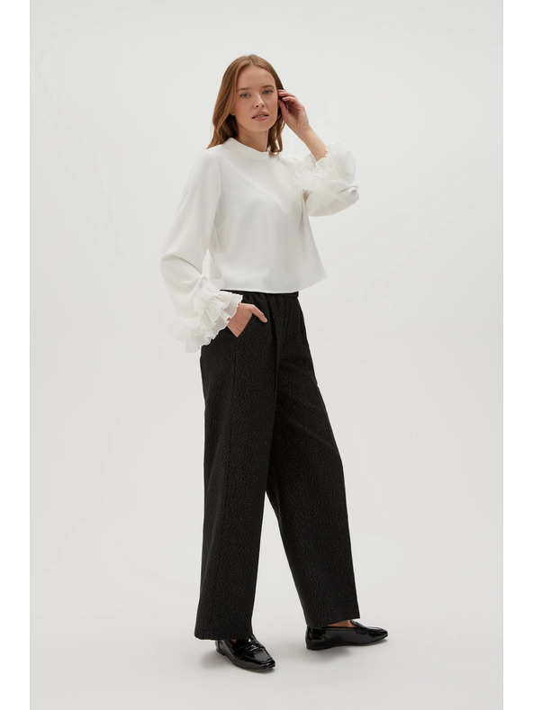 Moodo Fehér ing fodros ujjakkal Moodo