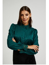 Moodo Zöld ing csipkés mandzsettával és gallérral Moodo