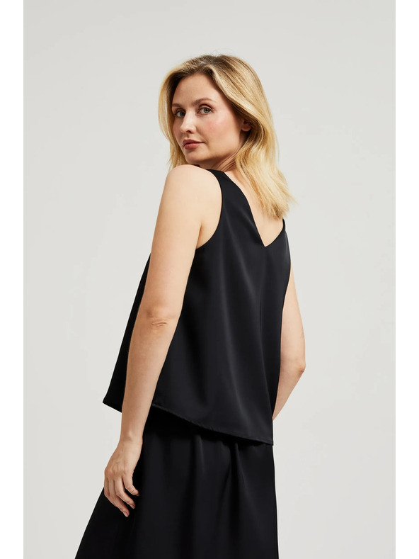 Moodo Sima V-nyakú ing fekete Moodo