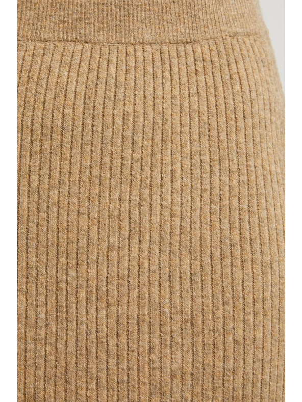 Moodo Kötött midi szoknya bézs Moodo