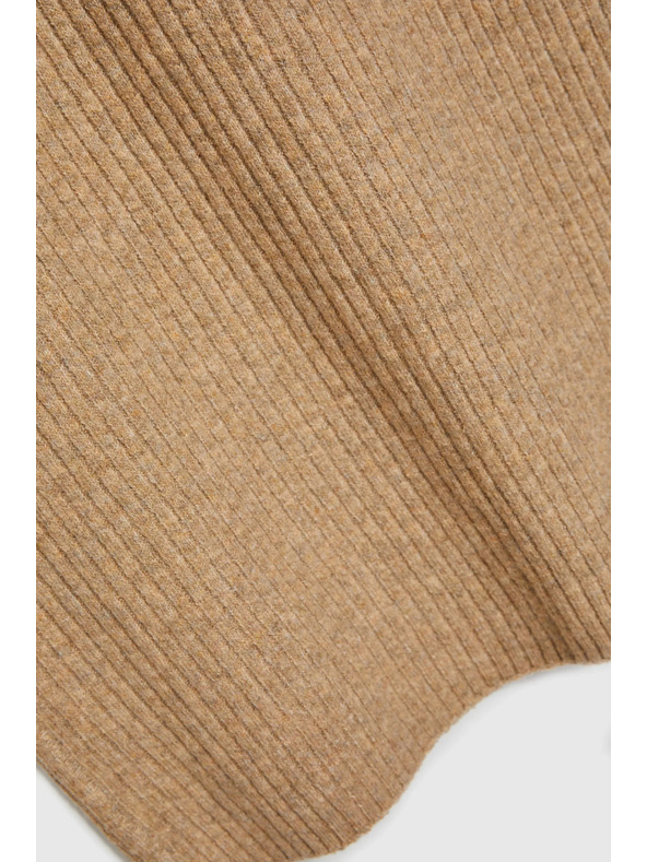 Moodo Kötött midi szoknya bézs Moodo