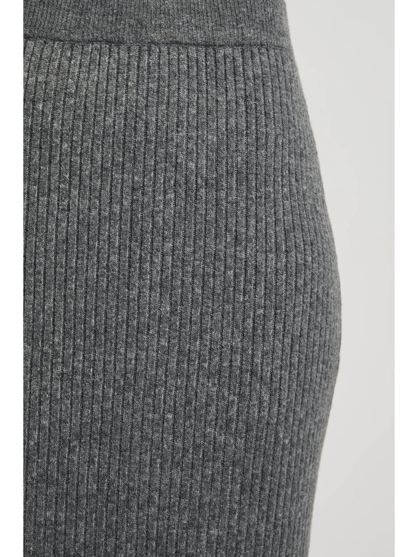 Moodo Kötött midi szoknya szürke Moodo