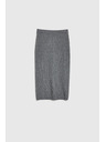 Moodo Kötött midi szoknya szürke Moodo