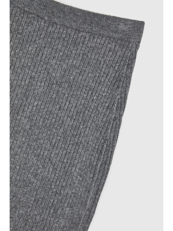 Moodo Kötött midi szoknya szürke Moodo