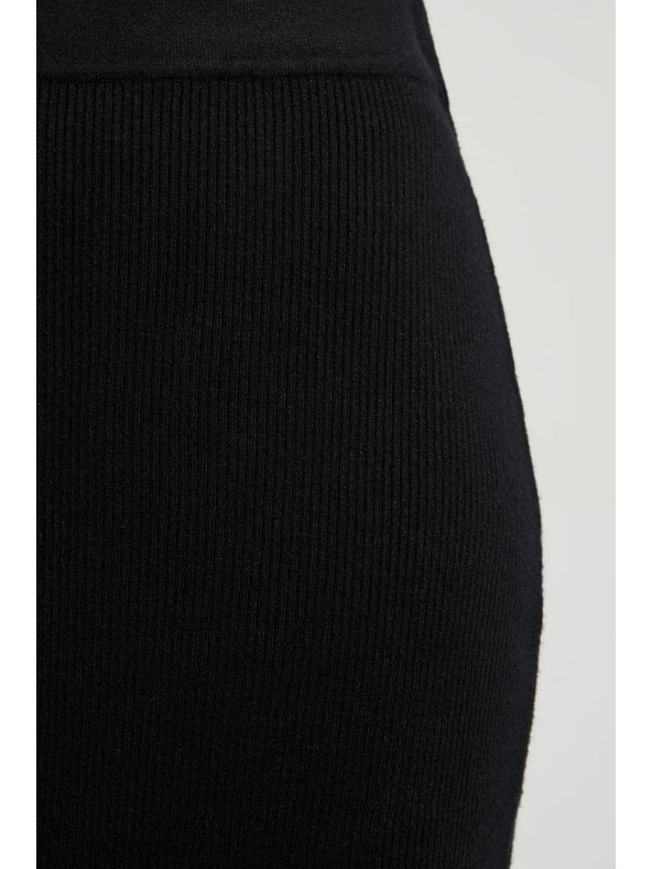 Moodo Kötött fekete ceruza szoknya Moodo
