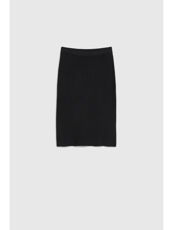 Moodo Kötött fekete ceruza szoknya Moodo