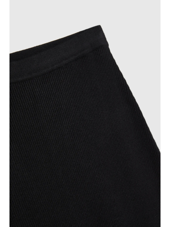 Moodo Kötött fekete ceruza szoknya Moodo