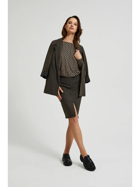 Moodo Metálszálas ceruza szoknya fekete Moodo