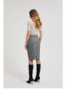 Moodo Elegáns ceruza szoknya szürke Moodo