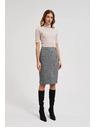 Moodo Elegáns ceruza szoknya szürke Moodo