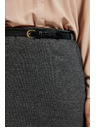Moodo Térdig érő ceruza szoknya szürke Moodo