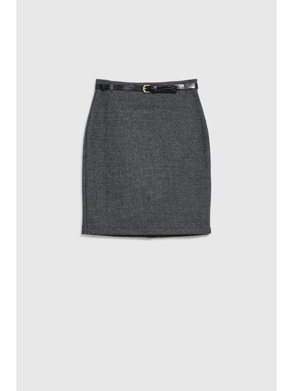 Moodo Térdig érő ceruza szoknya szürke Moodo