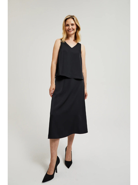 Moodo Fekete A-vonalú szoknya Moodo